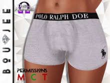 Boujee - Polo Ralph Doe Boxers (Grey) OMEGA