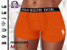 Boujee - Polo Ralph Doe Boxers (Orange) OMEGA