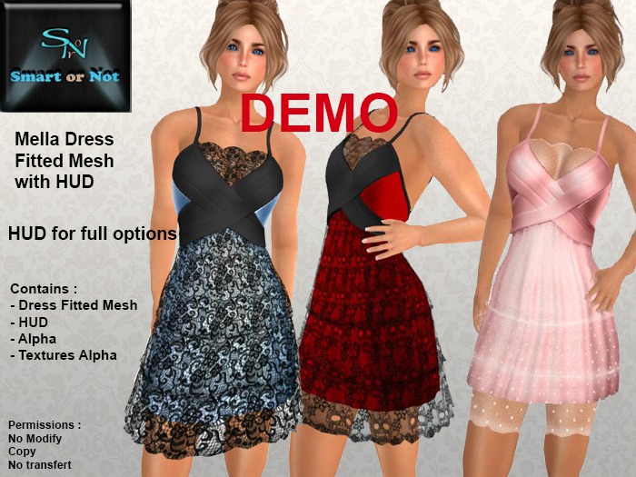 Fitted Mesh - Dress Mella - DEMO
