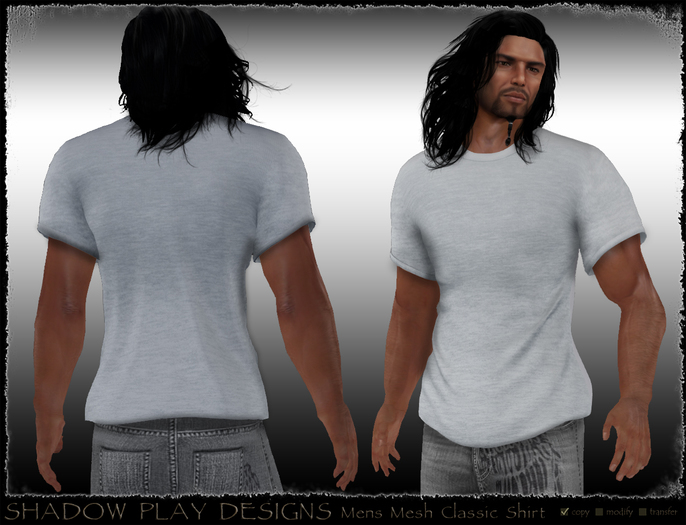 Mens Mesh Classic-Shirt White