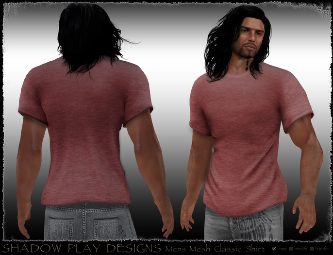 Mens Mesh Classic-Shirt Red