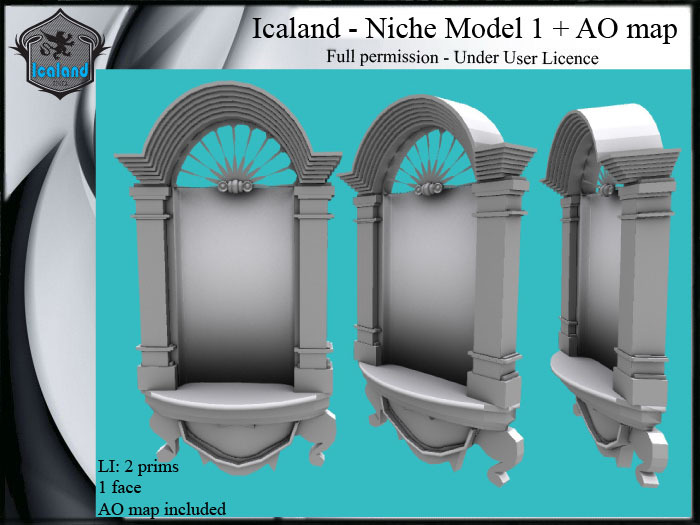 Icaland - Niche Model 1 + AO map