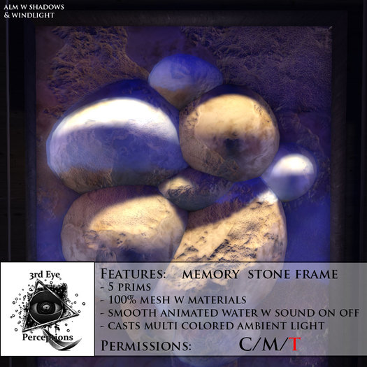 Memory Stone Frame ~ Cream Marble