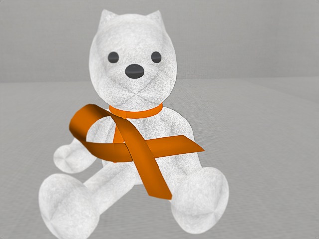 Orange Ribbon Bear