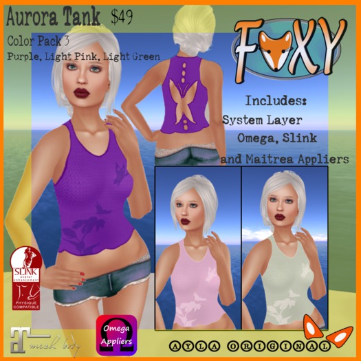 *Foxy - Aurora Tank Pack 3*