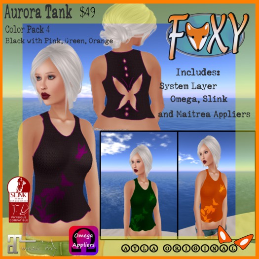 *Foxy - Aurora Tank Pack 2 (boxed)