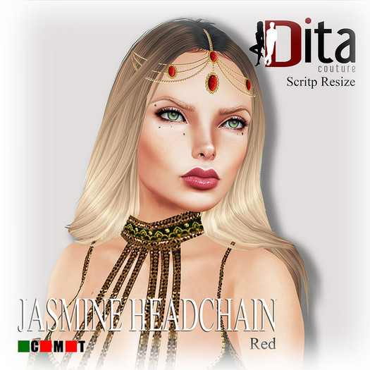 :::DC::: Jasmine Headchain - Red