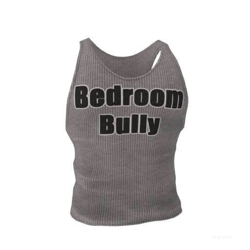 Bedroom Bully Tank Top-GRAY-Fitted Mesh for Aesthetic Mesh Body by NIramyth
