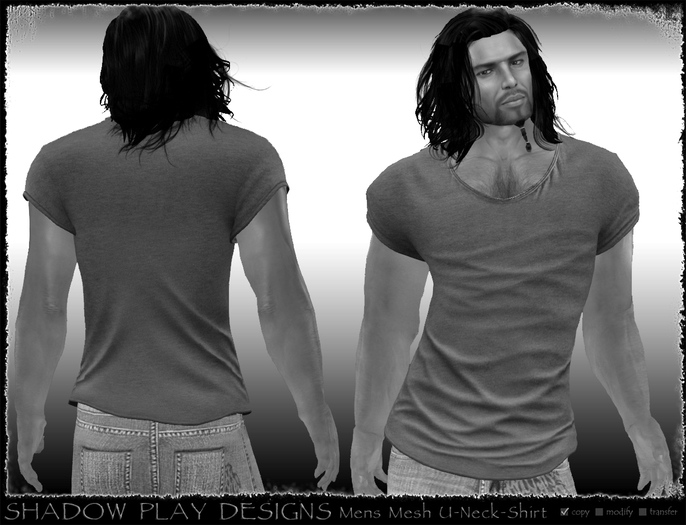 Mens Mesh U-Neck-Shirt DEMO