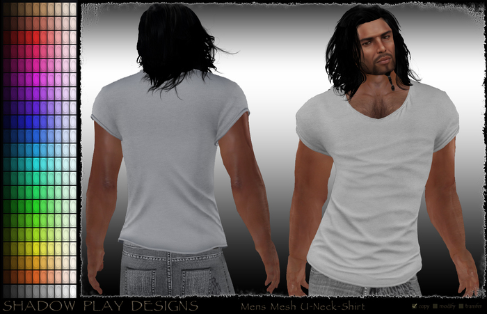 Mens Mesh U-Neck-Shirt CCH