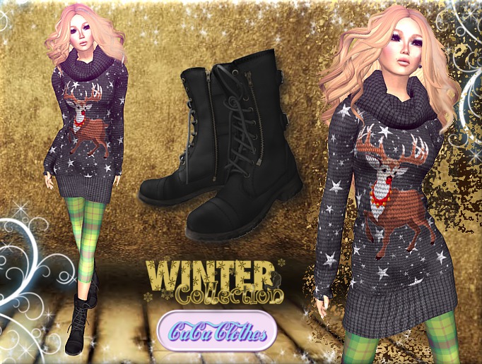 **CuCu! "Rudolphine" Complete Outfit #grEy!