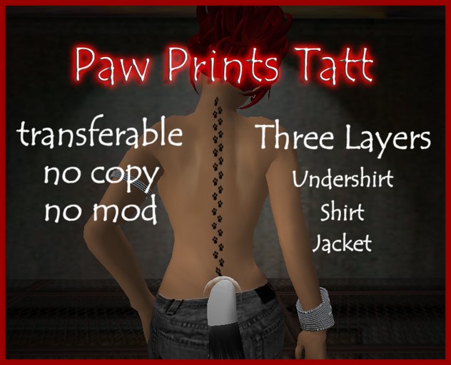 Paw Prints Tatt