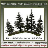 2d Mesh Garden/Landsc. Saisons Set 15x7,5m curve