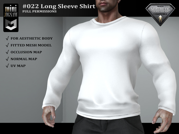 [ mJ ] #022 Full-Perm Long Sleeve Shirt