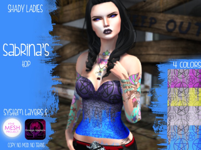 Shady Ladies- Sabrina's Top [BOXED]