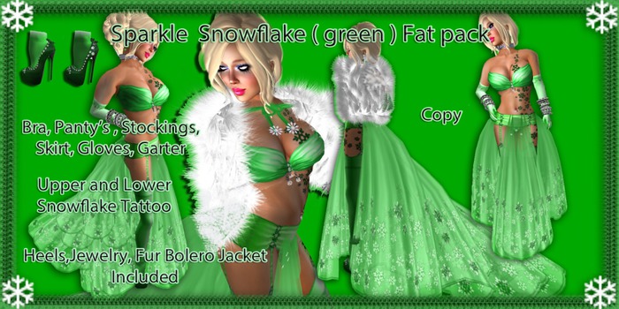 sparkle ( green ) Fat pack