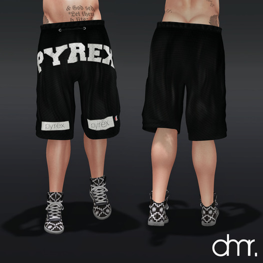 [DR]Short  Basket Ball Black PY ::Mesh: