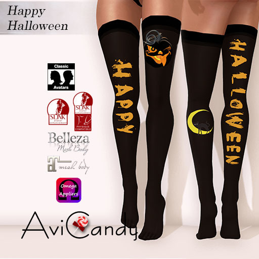 AVICANDY Happy Halloween Stockings