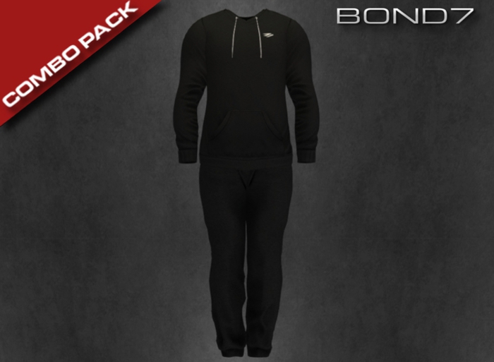 *BOND7* V-neck Longsleeve (Black)