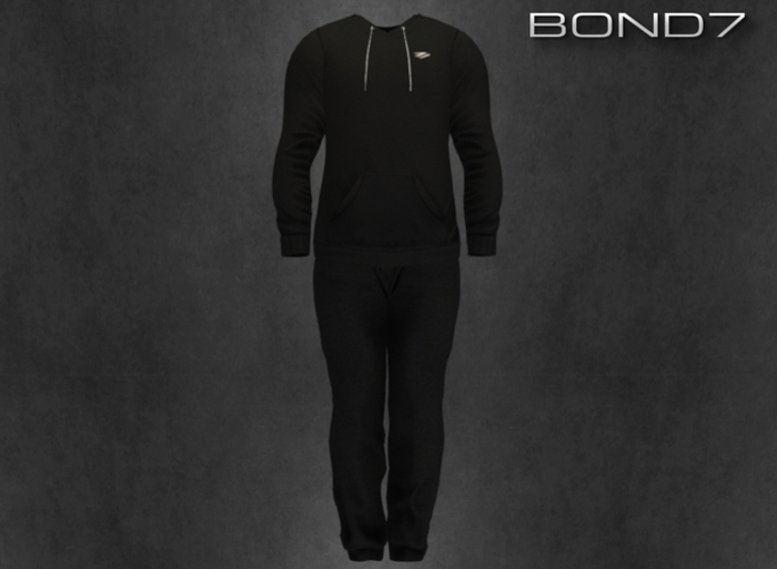 *BOND7* V-neck Longsleeve (Black)