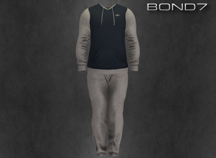 *BOND7* V-neck Longsleeve (Black)