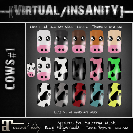 [V/I] MAITREYA Mesh Body Nails Applier - APPLES #1