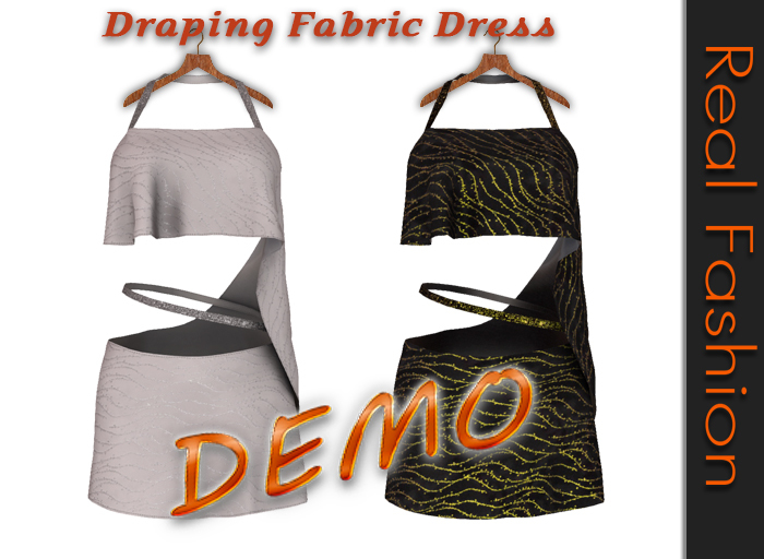 REAL FASHION Draping fabric dress - DEMO