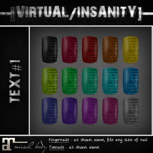 [V/I] MAITREYA Mesh Body Nails Applier - APPLES #1