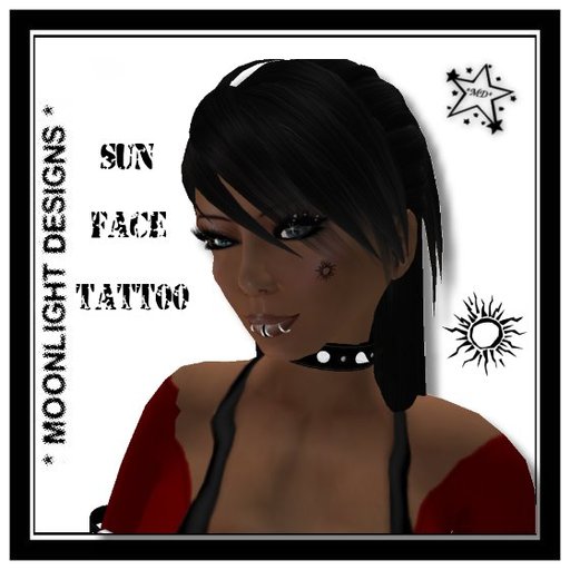 *MD* Sun Face Tattoo