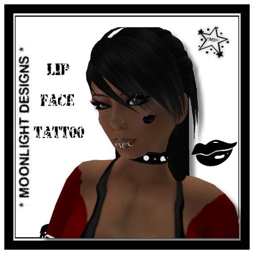 *MD* Lip Face Tattoo