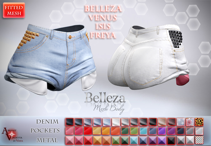 Absolut Vendetta -High Waisted Shorts*BELLEZA ISIS FREYA