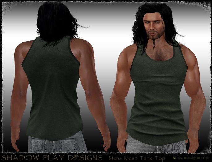 Mens Mesh TankTop - Green