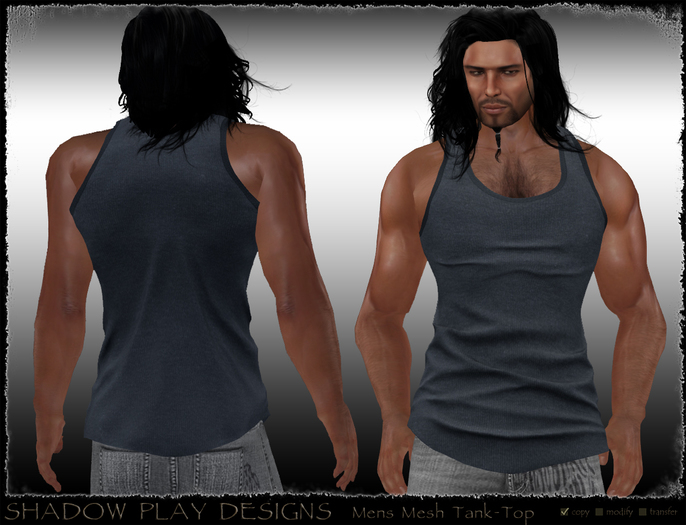 Mens Mesh TankTop - Navy