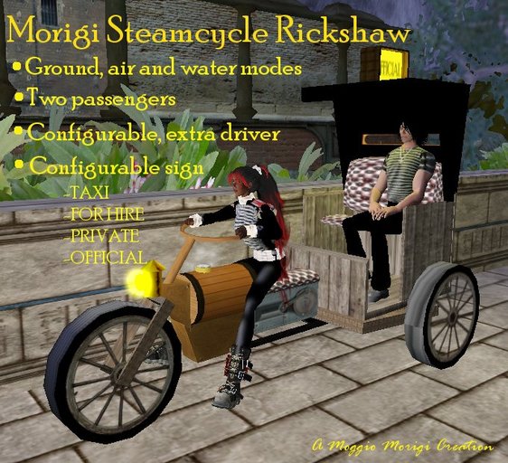 Morigi Steamcycle Rickshaw (Boxed)