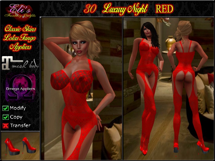 30 Luxury Night Red
