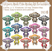 Full Perm MESH Cute Monkey kit for builders