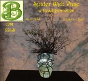 Spider Web Vase with Dead Twigs, .5 LI, 