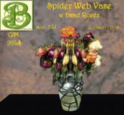  Halloween Spider Web Lantern Gold & Rose