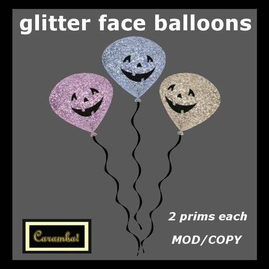 glitter face balloons