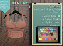 Addams // Ana Tank Top w/Buttons // Terra