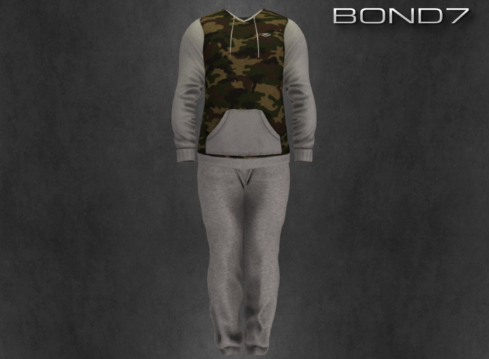 *BOND7* Ronto Sweatsuit (Camo Green/Heather)