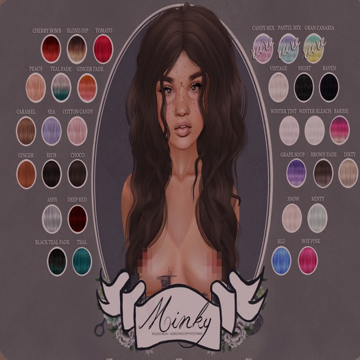 Blues. Minky - Pastel Mix RARE