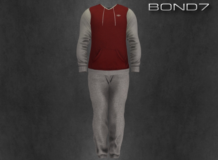 *BOND7* Ronto Sweatsuit (Crimson/Heather)