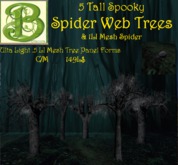 3 Sculpted Trees with Blinking Sculpted Owl with Hoots, 2 Prims