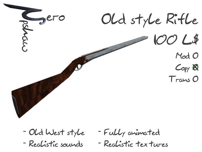 ---OLD PRODUCT--- Rifle (Boxed)