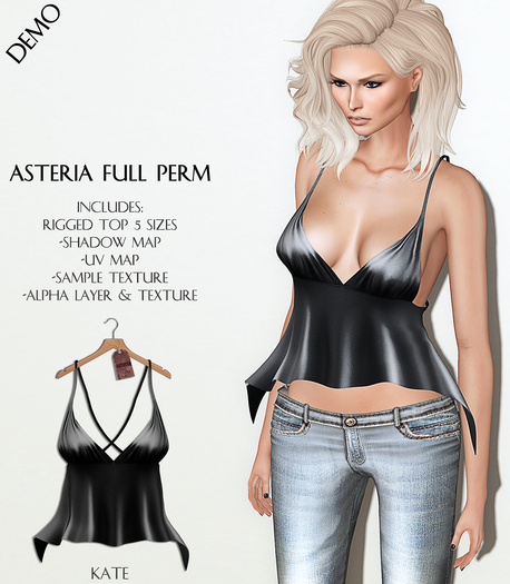 Asteria Full Perm - Kate Back Cross Top - DEMO