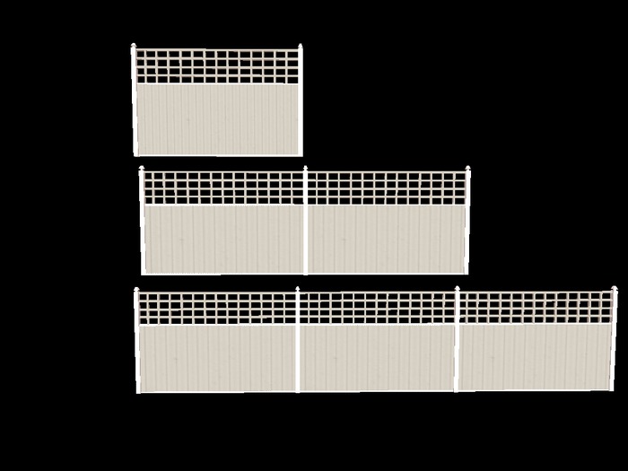 Mesh Decorative Fence Set 2 Full Perms
