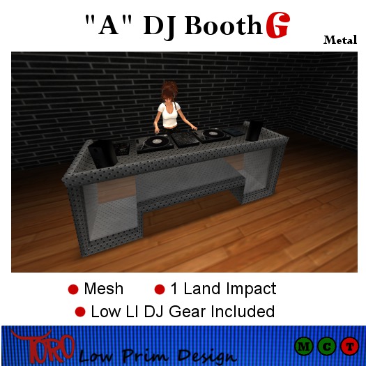 Toro A DJ Booth G-Metal