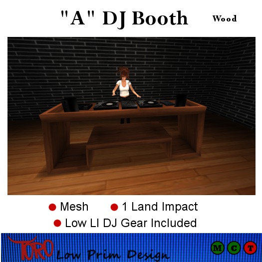 Toro A DJ Booth-Wood