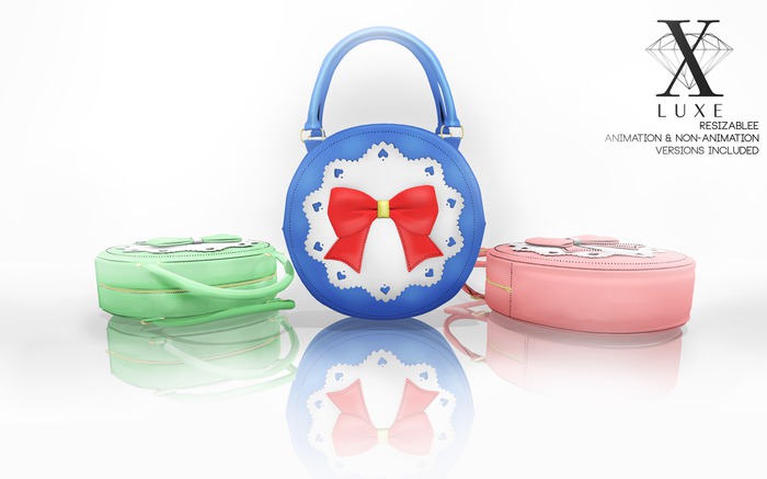 LUXE. LaceBow Purse Mint